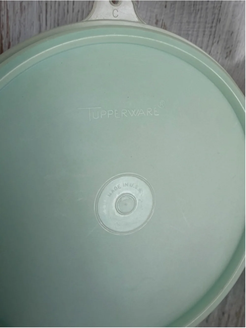Tupperware Food Storage Bowl with Lid One Size Teal White